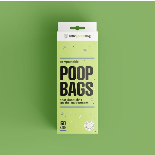 Little Green Dog Compostable Poop Bags - 5 Pack (60 bags)